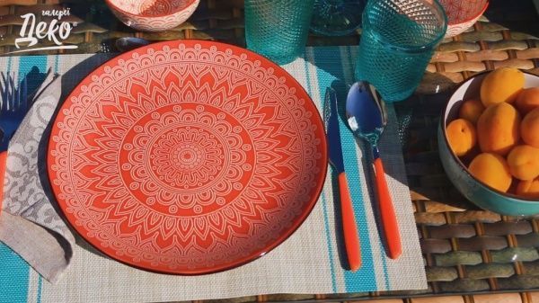 Тарілка обідня Laces Coral 27 см Astera