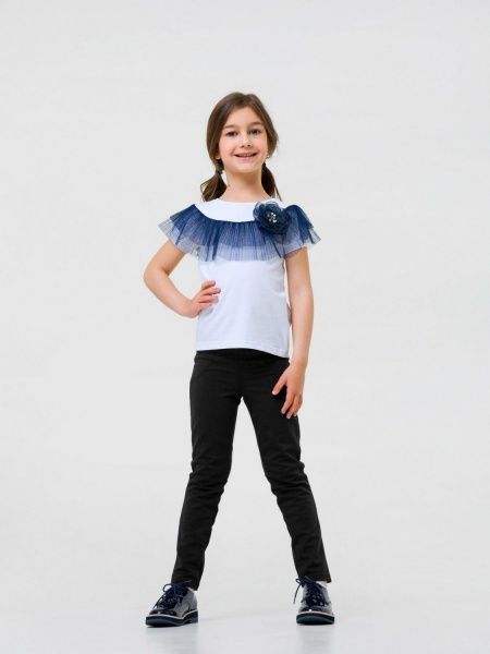 Блуза Smil 114711 р.122 белый с синим 