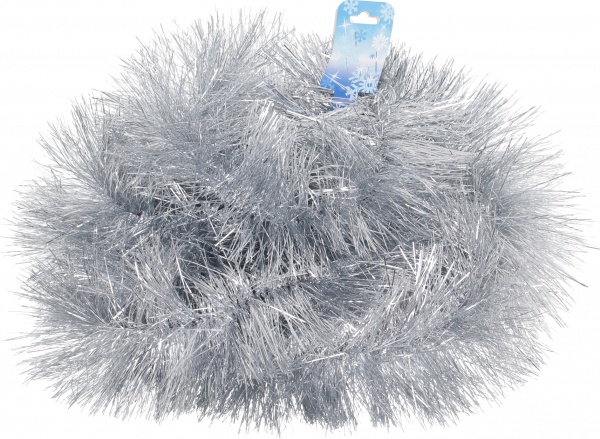 Дождик новогодний элит 15 3 м серебристый