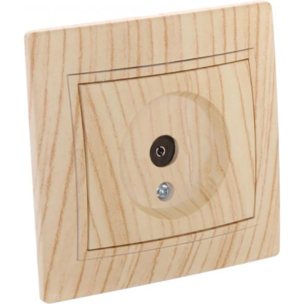 Розетка TV проходная Lezard Mira дуб беленый матовый 701-5252-129