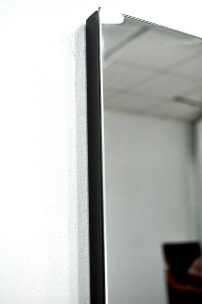 Зеркало SEAPS Zerrofixx Glitter Circle Black 90x90 см №3607 