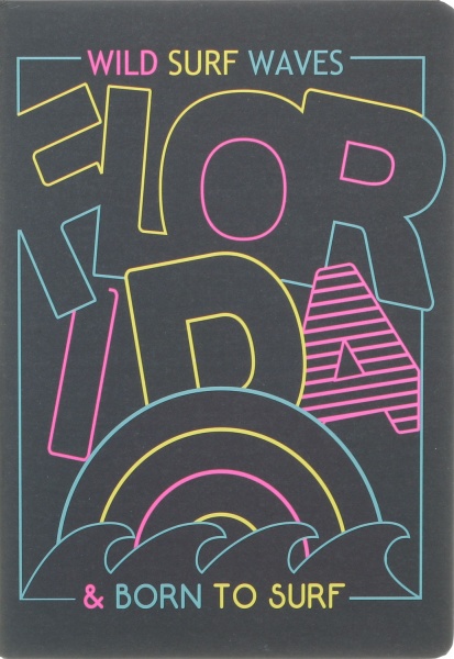 Блокнот Born to surf 21х14,5 см Mikirei