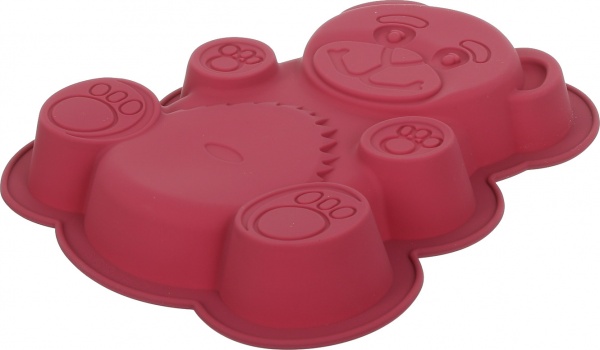 Форма для выпекания кекса Magic Ring Медведь 27х23.5х4 cм бордо Flamberg Smart Kitchen