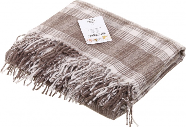 Плед Вінтаж 140x200 см коричневий Lanavitta 