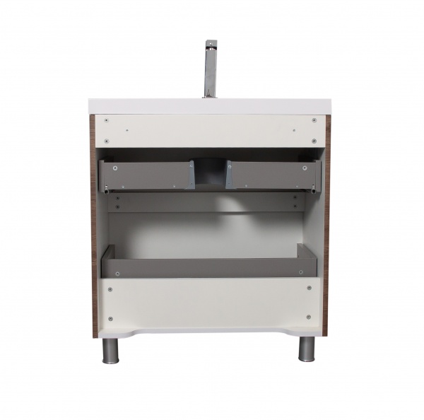 Тумба напольная Aqua Rodos Vista каштан с умывальником Ваr 75 см