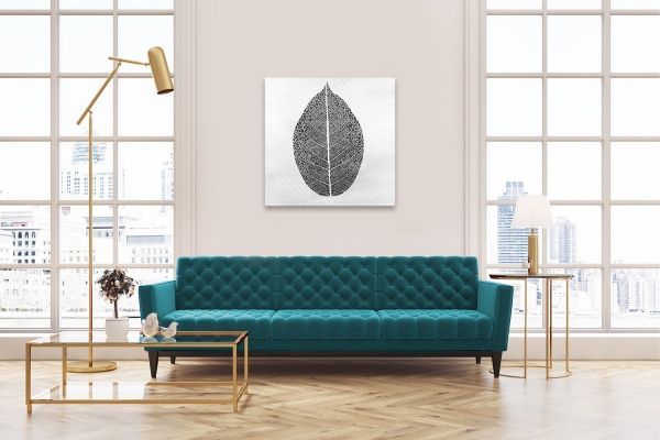 Картина Черный лист 65x65 см Styler 