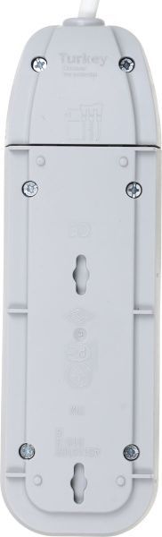 Комплект Nilson подовжувач + трійник із заземленням 3 гн. білий 2 м 