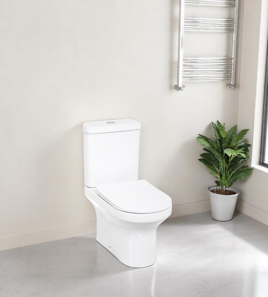 Унитаз-компакт EGO SMART NEW Rimless с сиденьем Duroplast SLIM soft-close