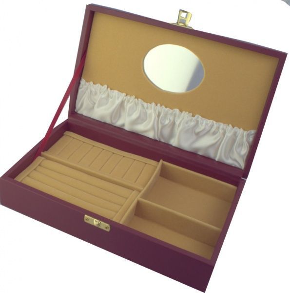 Скринька Гера 250x155x60 бордо/пісочний