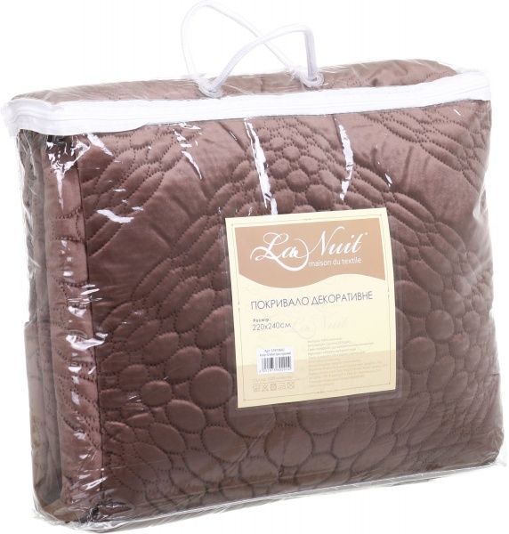 Покрывало Basic 3D Velvet Spot 220x240 см La Nuit тауп 