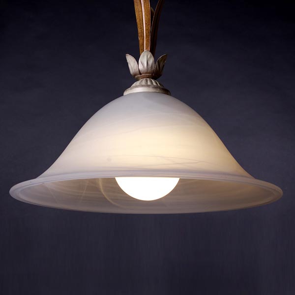 Підвіс Геотон НСБ 01-60-947 Рома-136 1x60 Вт E27 білий із золотистим 