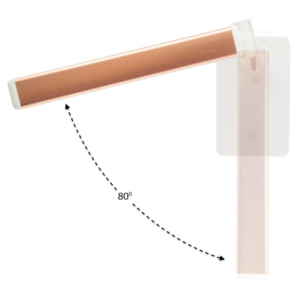 Настольная лампа Altalusse Infinity USB LED 7 Вт розовое золото 