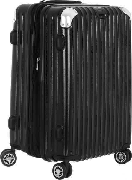 Чемодан Ambassador на 4 колесах M черный A8573 