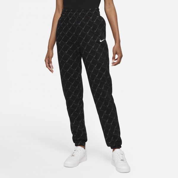 Штани Nike W NSW TREND PANT CF AOP SWOOSH DQ4509-010 р. S чорний