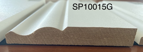 Плинтус Немецкий белый silk 15х100х2400 мм 