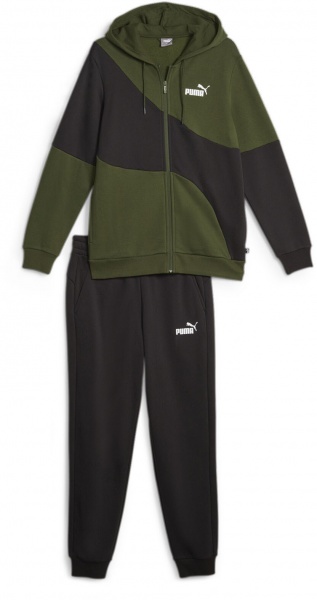 Спортивний костюм Puma PUMA POWER CAT SWEAT SUIT 67597231 р.2XL зелений