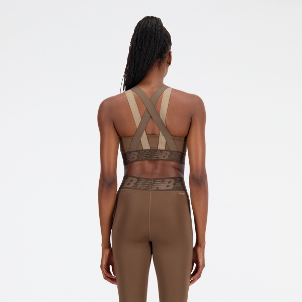 Бра New Balance RELENTLESS CROP BRA WB31175DUO р.S коричневий