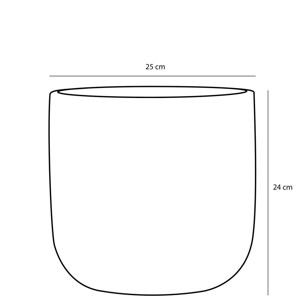 Вазон Edelman Nora pot round 25 см круглий 11,78 л білий (1074610)