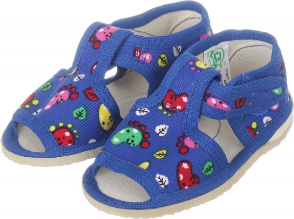 Тапочки для мальчиков Экотапок р.21 синий 1075 