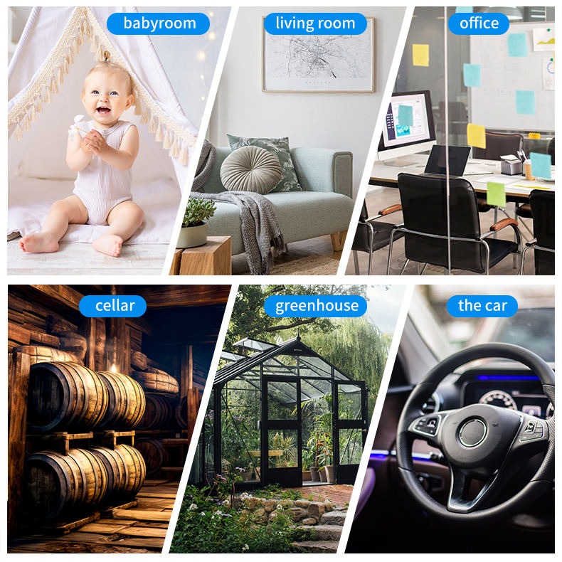 Термогигрометр цифровой YGH6222 белый