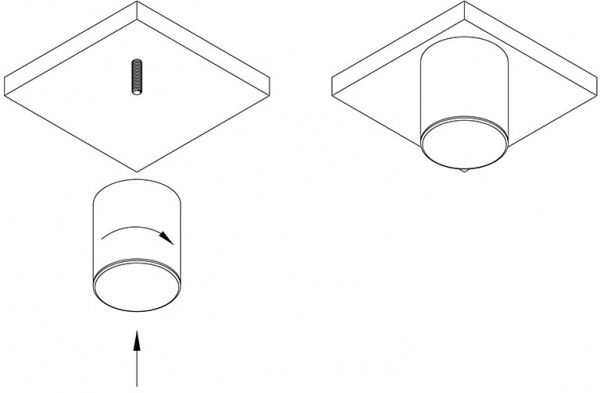 Меблева ніжка Ferro Fiori 52021 PL 11000 d=70 мм h=80 мм прозора 