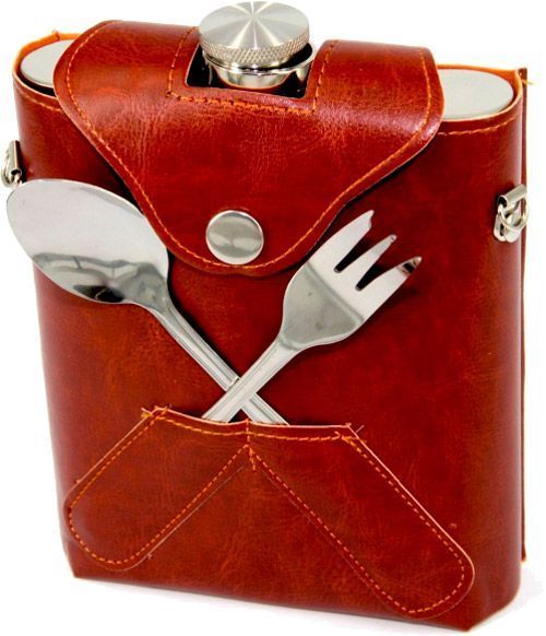Фляга в чохлі з ложкою і виделкою PT-18-A