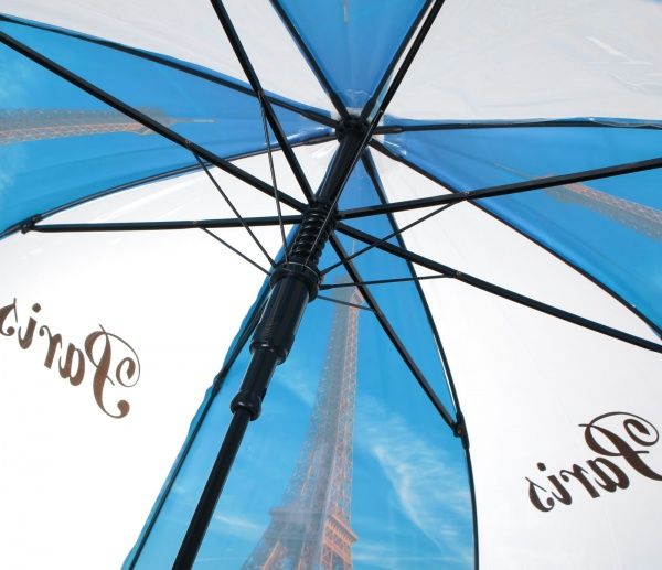 Зонт Урбанистика, трость, автомат голубой 