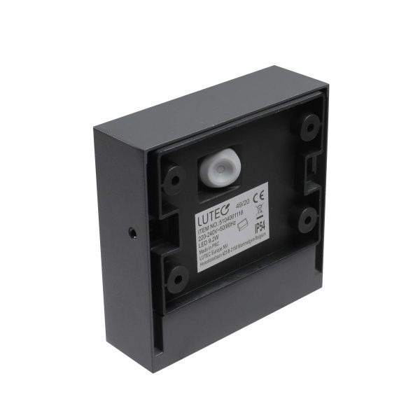 Светильник уличный настенный Lutec LED 9 Вт IP54 серый GEMINI XF 5104001118 