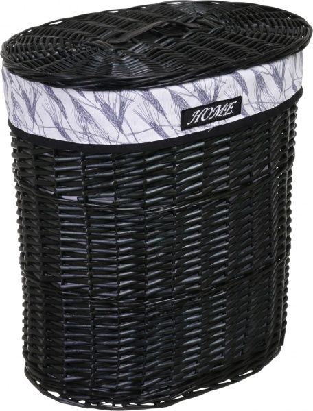 Кошик плетений Tony Bridge Basket з текстилем 44х34х56 см HQN20-3CD-1 