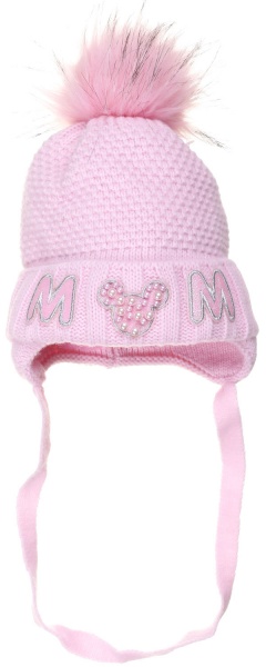 Шапочка дитяча для дівчинки Kraft+ р.42-44 світло-рожевий 2264 