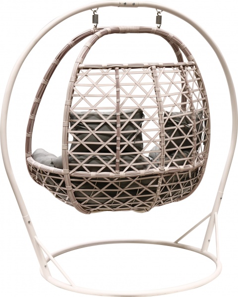 Кресло-кокон Цитрус двухместный плетение ромб прованс