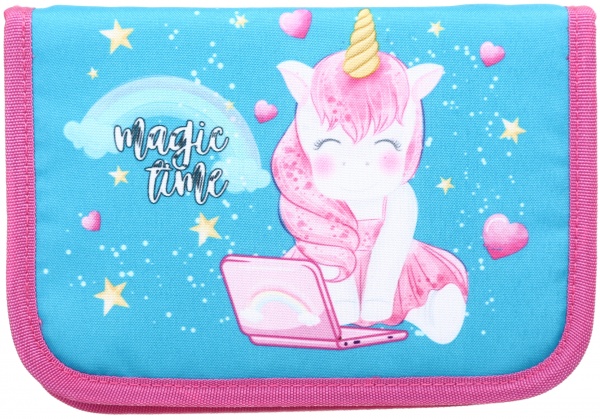 Пенал шкільний Unicorn laptop Lider різнокольоровий