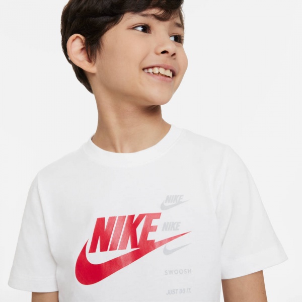 Футболка Nike B NSW SI SS TEE FN7713-100 р.L білий