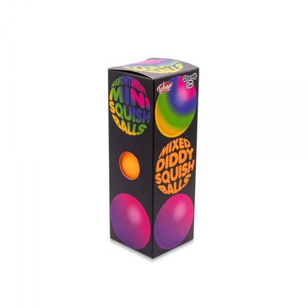 Игрушка-антистресс Tobar Скранчемс микс неоновых мячиков Дидди 38462