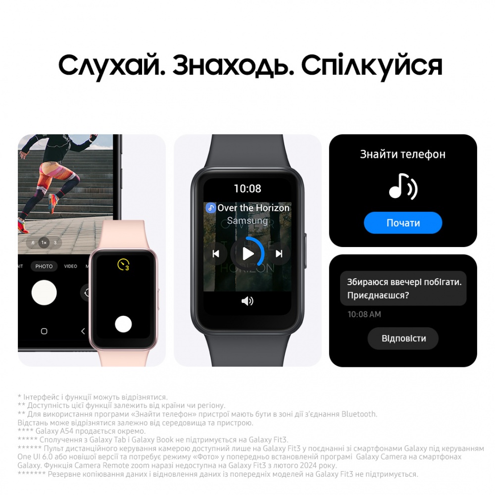 Фитнес-браслет Samsung Galaxy Fit3 silver (SM-R390NZSASEK)