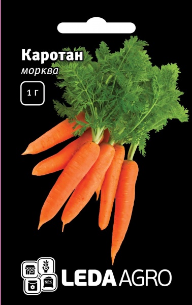 Семена LedaAgro морковь Каротан F1 1г (4820119796627)