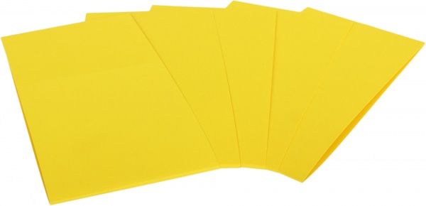 Набір заготівель для листівок 5 шт. 10,5х21 см № 2 жовтий 220 г/м2 