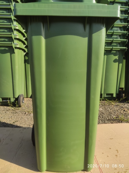 Контейнер Plastik Gogic для збору та зберігання твердих побутових відходів Преміум 120 л сірий