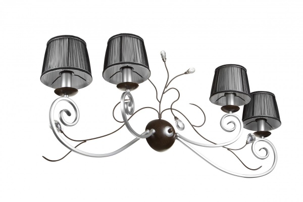 Люстра NNB 4x40 Вт E14 хром/черный 90998 