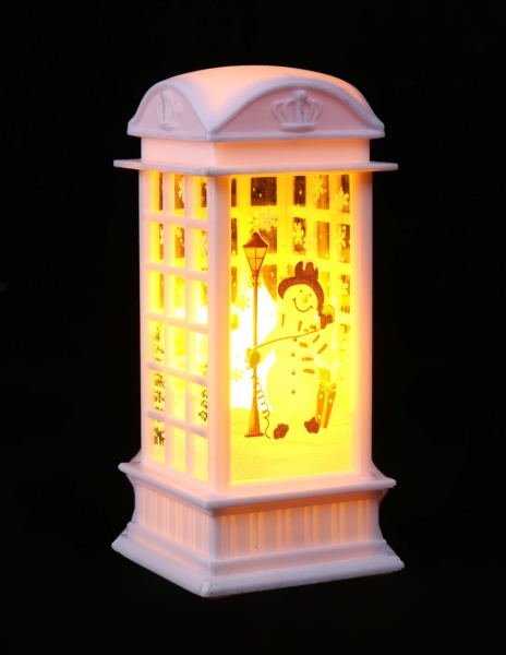 Фонарь декоративный телефонная будка XFD-3132 светодиодная (LED) 11 см 
