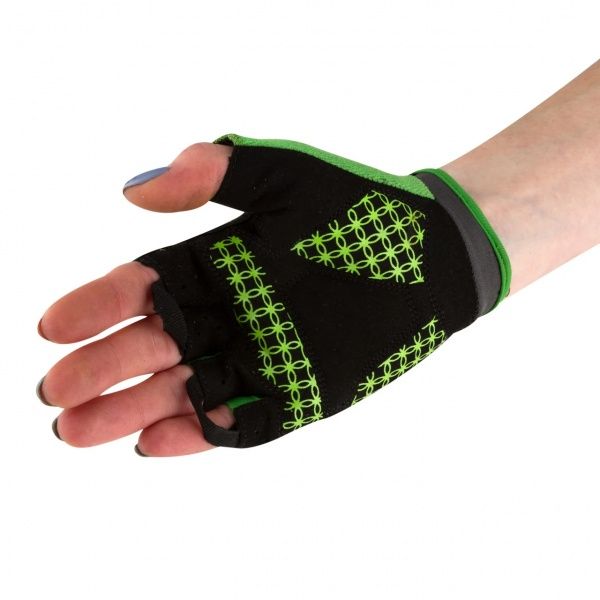 Варежки PowerPlay 5284B_Green р. S черно-салатовый