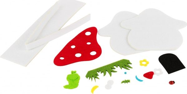 Набор для творчества Корзинка из фетра «Домик-грибочек»  0.3 мм, 18x13 см