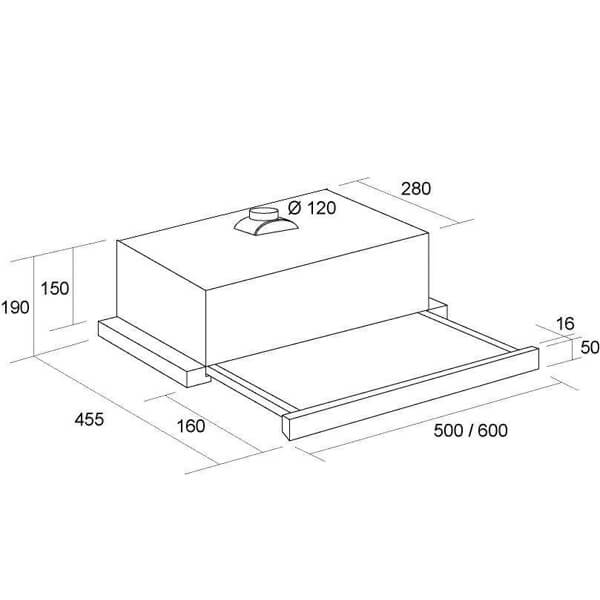 Вытяжка Pyramida TL 50 INOX/N