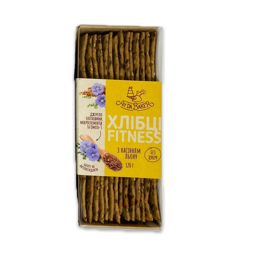 Хлібці Ай да бейкер Фітнес із насінням льону
