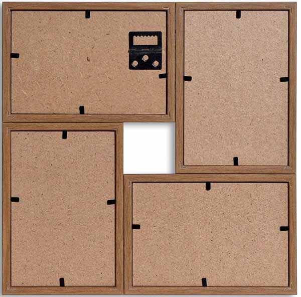 Мультирамка Velista 12B-15002-36v 4 фото 10x15 см орех 