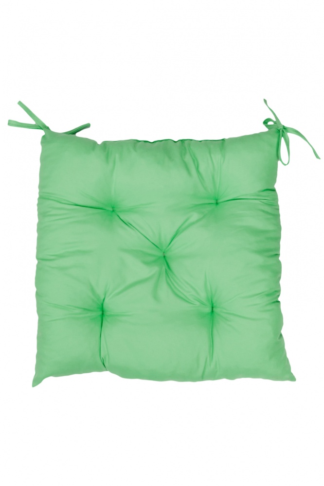 Подушка на стул Фибра 40х40 зеленая Прованс