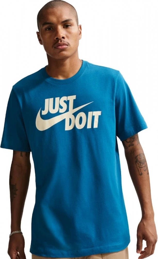 Футболка THE NORTH FACE M NSW TEE JUST DO IT SWOOSH AR5006-476 р.M блакитний