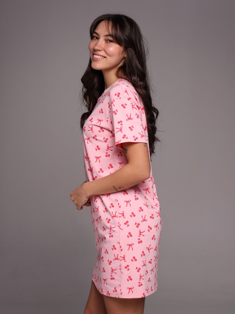 Рубашка German Volf cherry bow р.L розовый