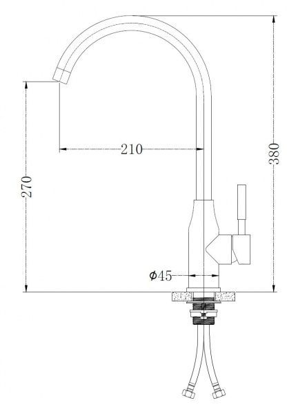Змішувач для кухні Mixxen Волтера MXIN0443