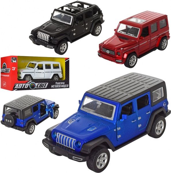 Автомодель АвтоСвіт Джип в асортименті 1:32 AS-2458